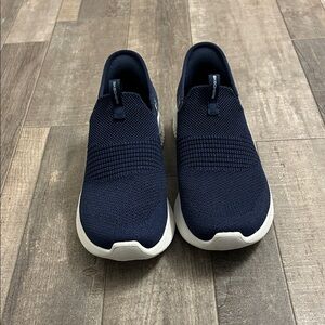 Skechers Women’s Navy Blue Slip-On Sneakers